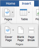 print pages within sections in word for mac 2016
